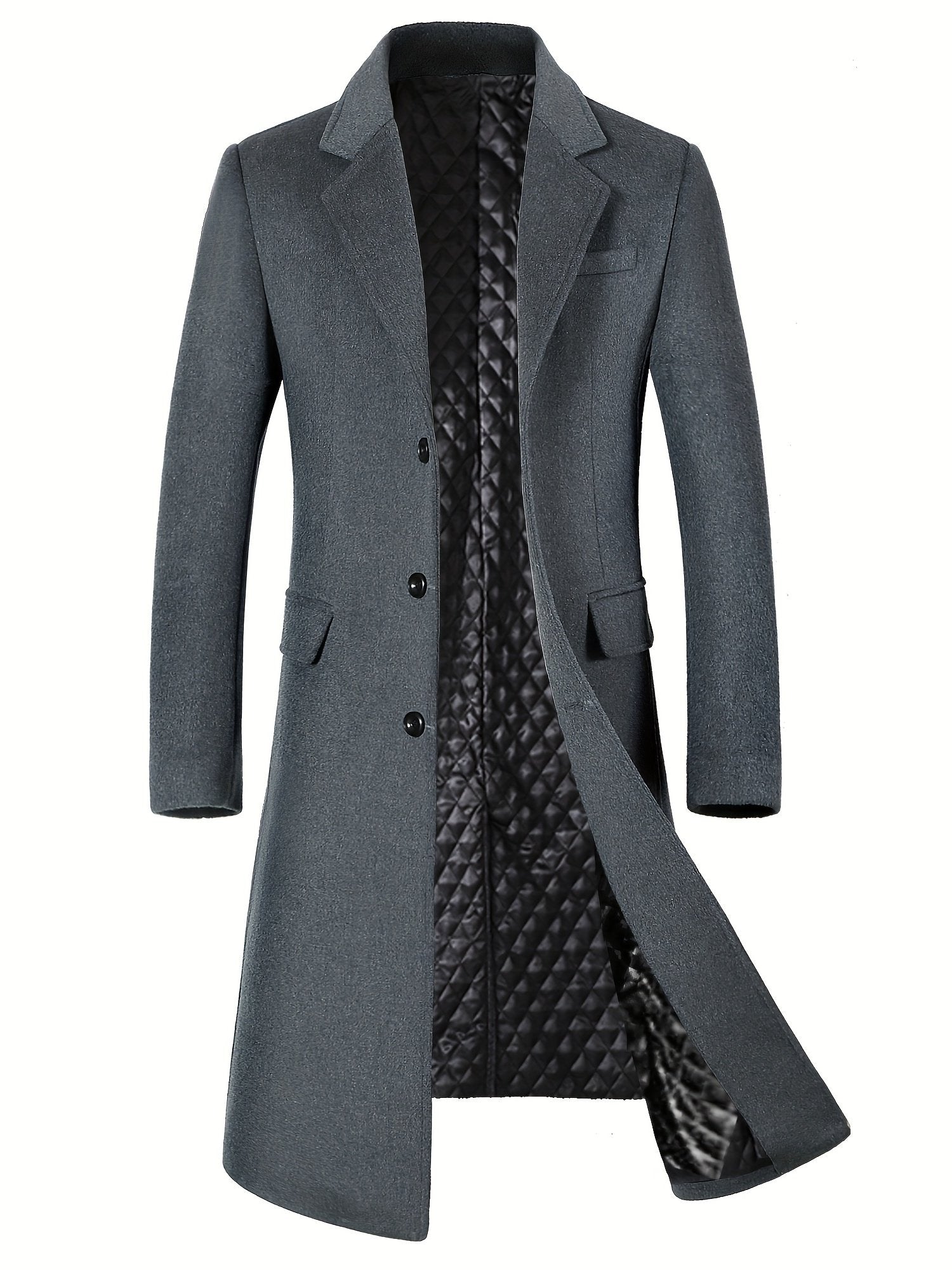 Men's wool blend tweed overcoat - Haamashiach overcoat collection