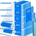 14pcs vacuum compression bags set with manual hand pump for travel and home storage