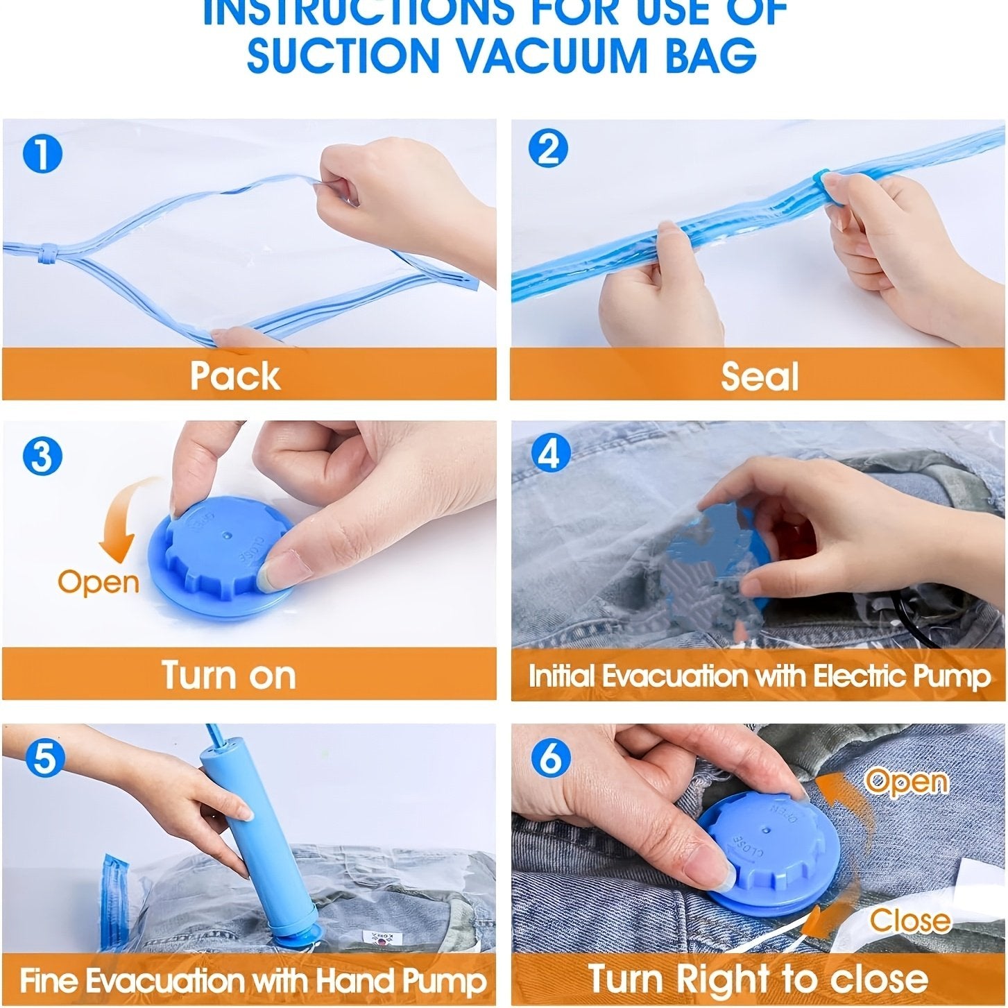 Compressed bedding stored in airtight vacuum bag for dust-free seasonal home storage