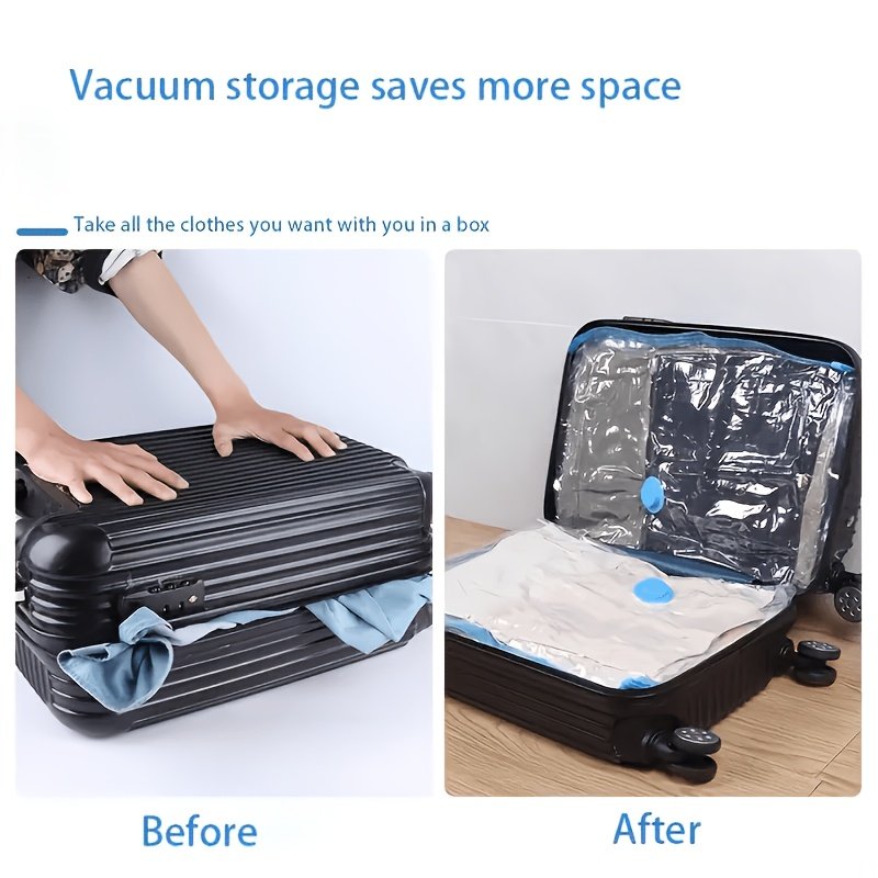 Vacuum storage bags keeping clothes airtight and protected from damp and dust