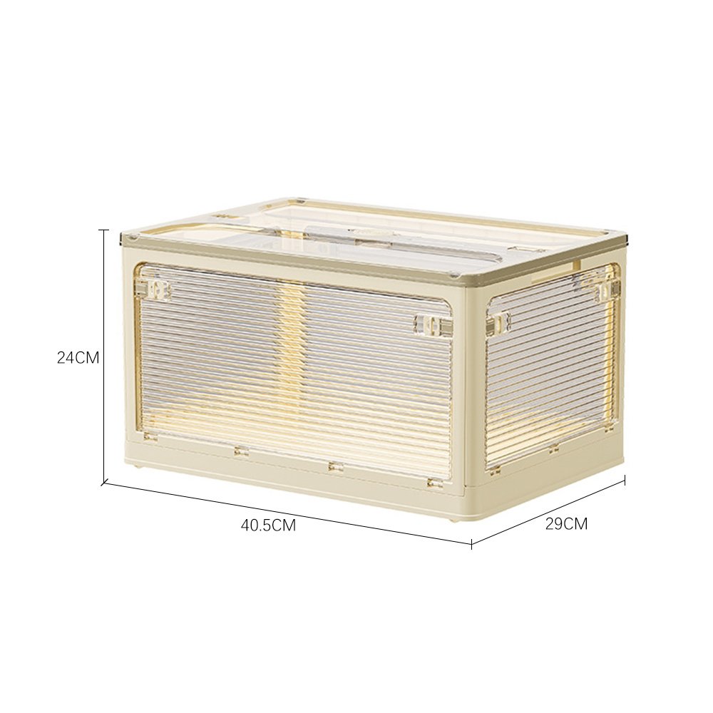 Foldable wardrobe storage box collapsed flat for easy storage