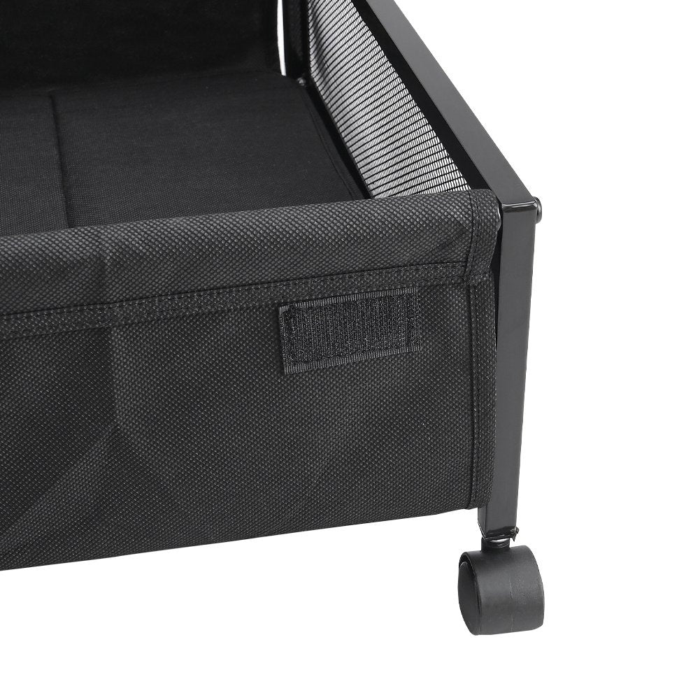 2/1PCS Metal Underbed Storage Box with Lid & Wheels Bedding Drawers Clothes Container Space Saving Bedroom Living Room - image 5