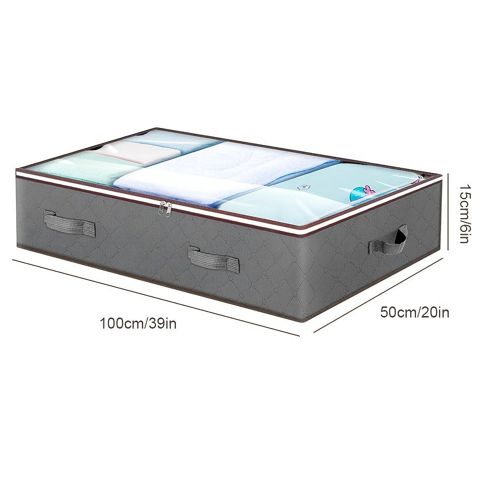 2/4pcs Storage Box for Under The Bed with Flip Top - Sturdy Storage Solution, Ideal for Blankets, Clothing, And. Versatile Space-Saving Design, Modern Bedside Storage Option, Bedroom Organizer And Storage Container, Home Organization - image 6