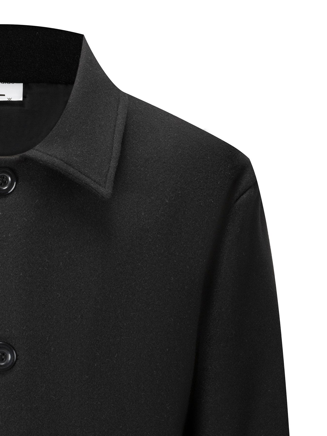 Back view of the men's single-breasted classic trench coat