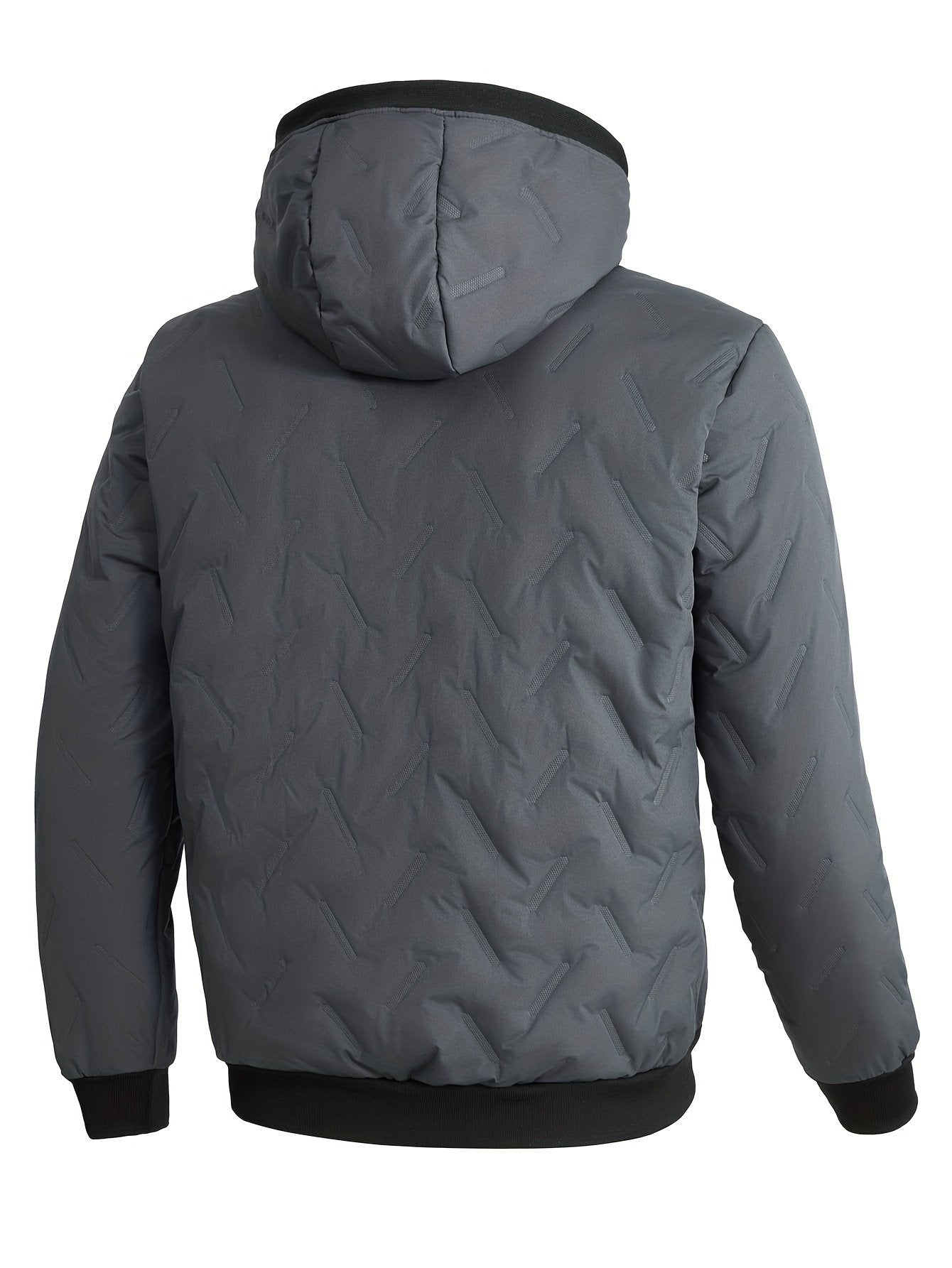 Men's warm casual 3D print jacket for Christmas festive and weekend wear
