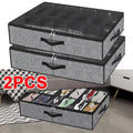 24 pair underbed shoe storage organiser with transparent window foldable