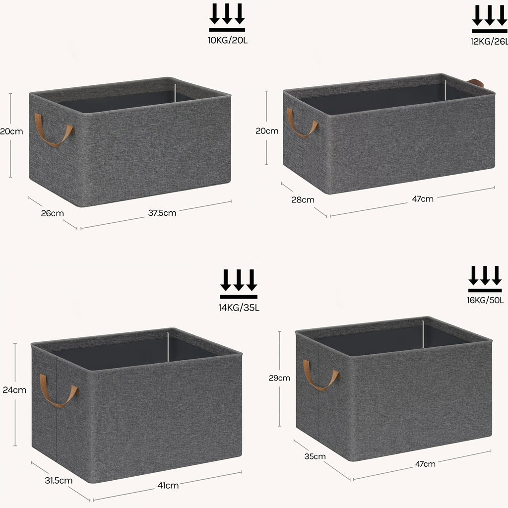 Foldable storage cube collapsed flat to save space when empty