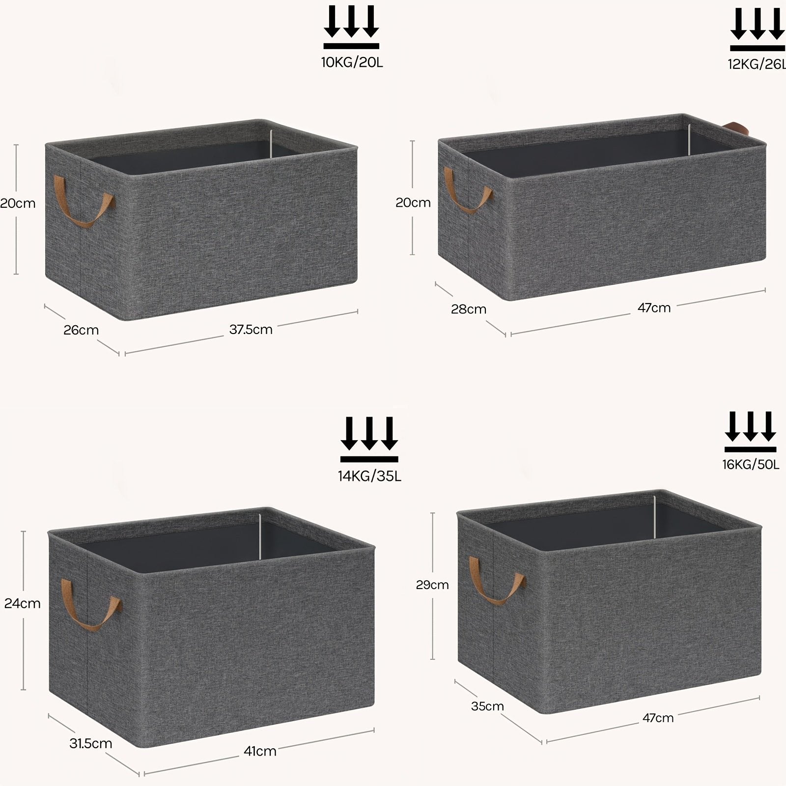 Foldable storage cube collapsed flat to save space when empty