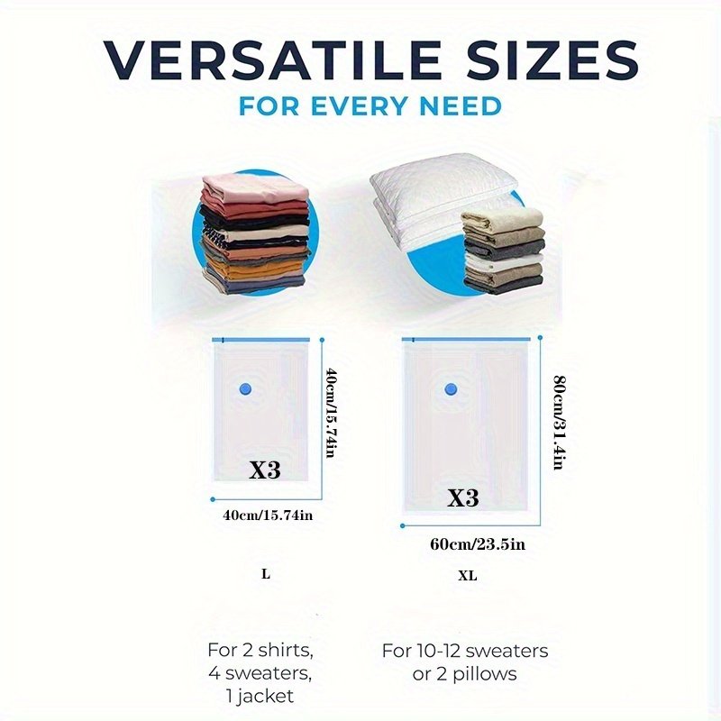 40x40cm travel vacuum storage bags compressed flat for suitcase packing
