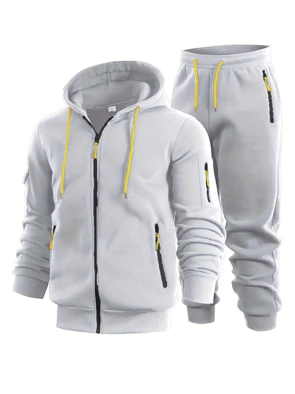 Hooded sweatshirt and cargo jogger set for men for running and casual UK wear