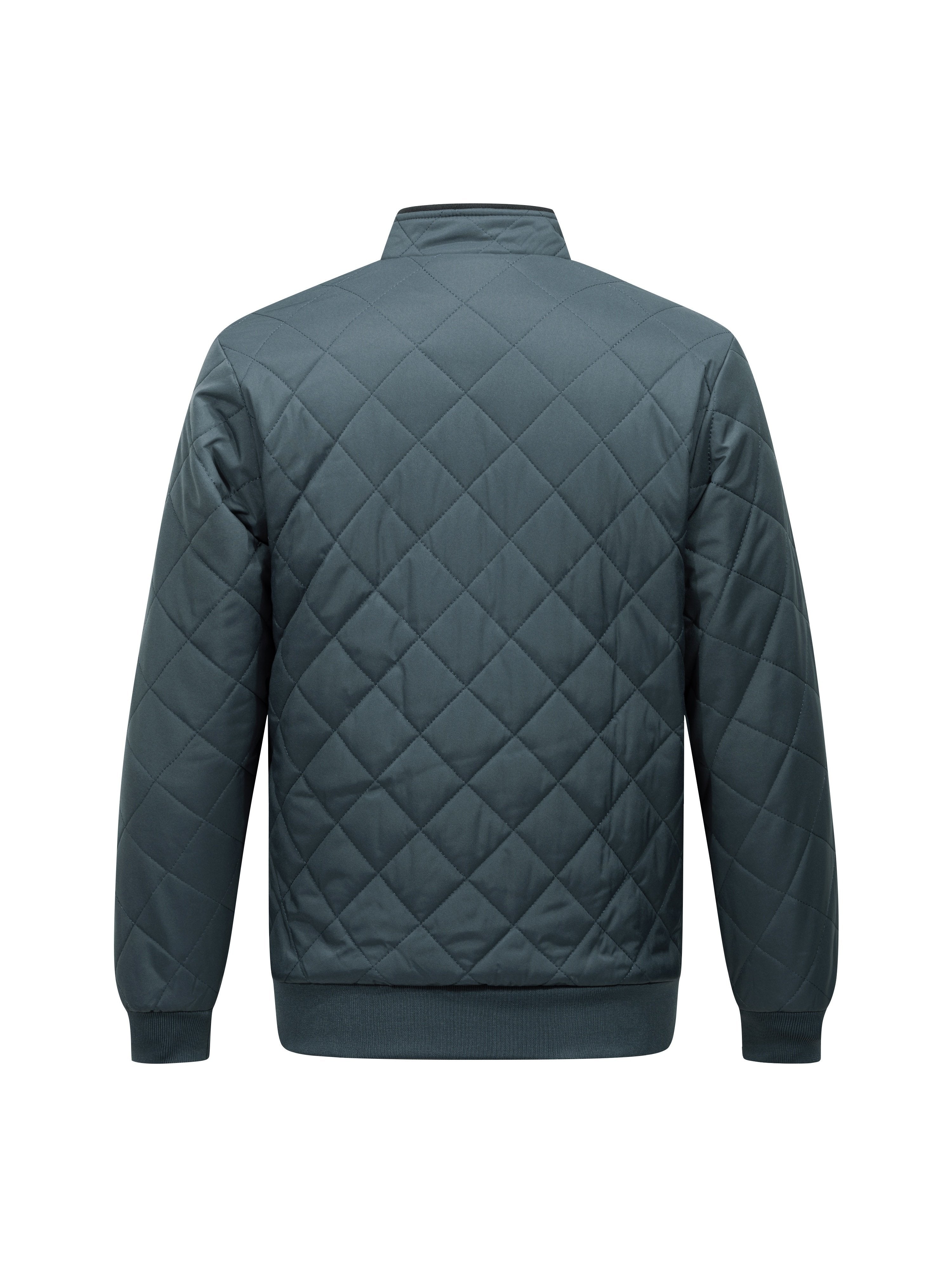 Versatile padded winter jacket for men with warm lining for cold weather