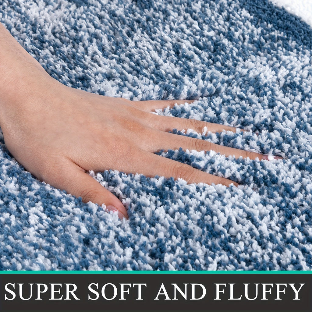 Set of 3 Luxurious Bath Mats And a Pedestal Mat, Featuring Ultra-Soft Microfiber, Plush Bathroom Rugs That Are Machine Washable And Highly Absorbent for Your Shower - image 2