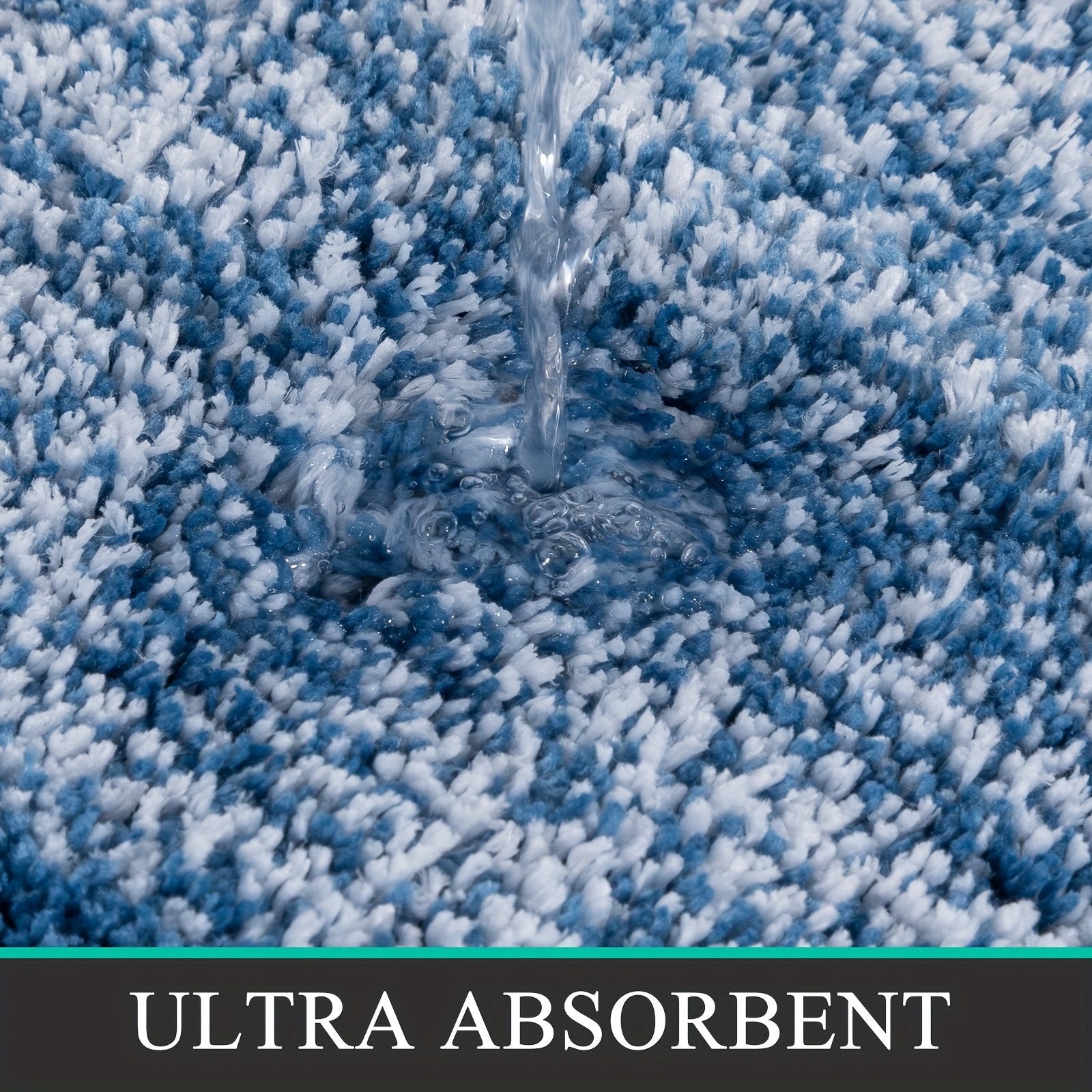 Set of 3 Luxurious Bath Mats And a Pedestal Mat, Featuring Ultra-Soft Microfiber, Plush Bathroom Rugs That Are Machine Washable And Highly Absorbent for Your Shower - image 6