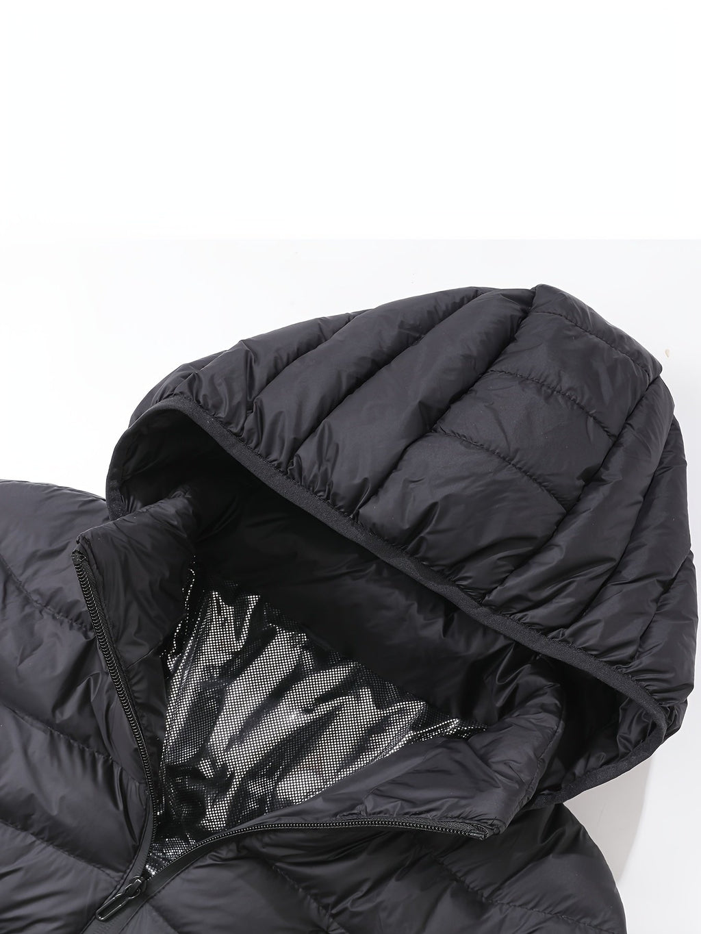 Men's casual hooded electric heating jacket with woven polyester fabric