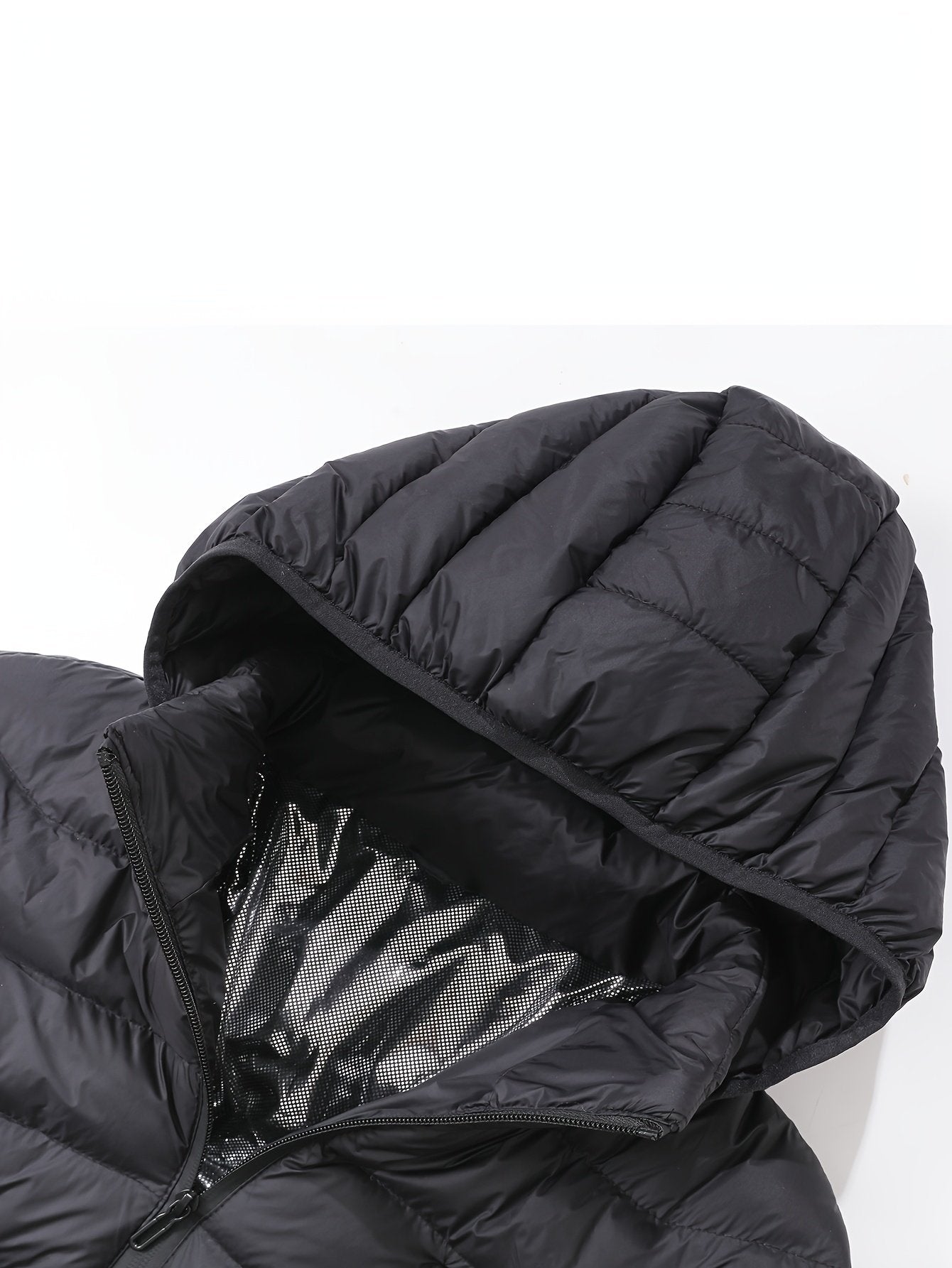 Men's casual hooded electric heating jacket with woven polyester fabric