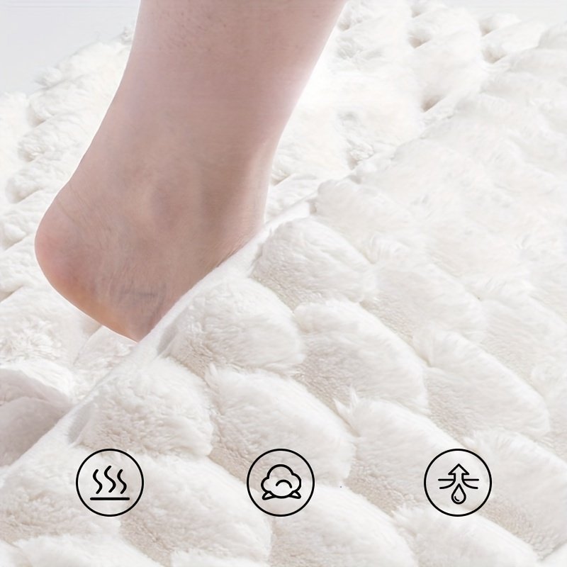 Soft Long-Haired Bathroom Non-Slip Mat, Foot-Wiping Bathroom Mat, Memory Foam Bathroom Non-Slip Mat, Upgraded And Thickened, Easy to Clean, Absorbent And Non-Slip, Multiple Colors And Sizes Are Available, Machine Washable Non-Slip Mat - image 2