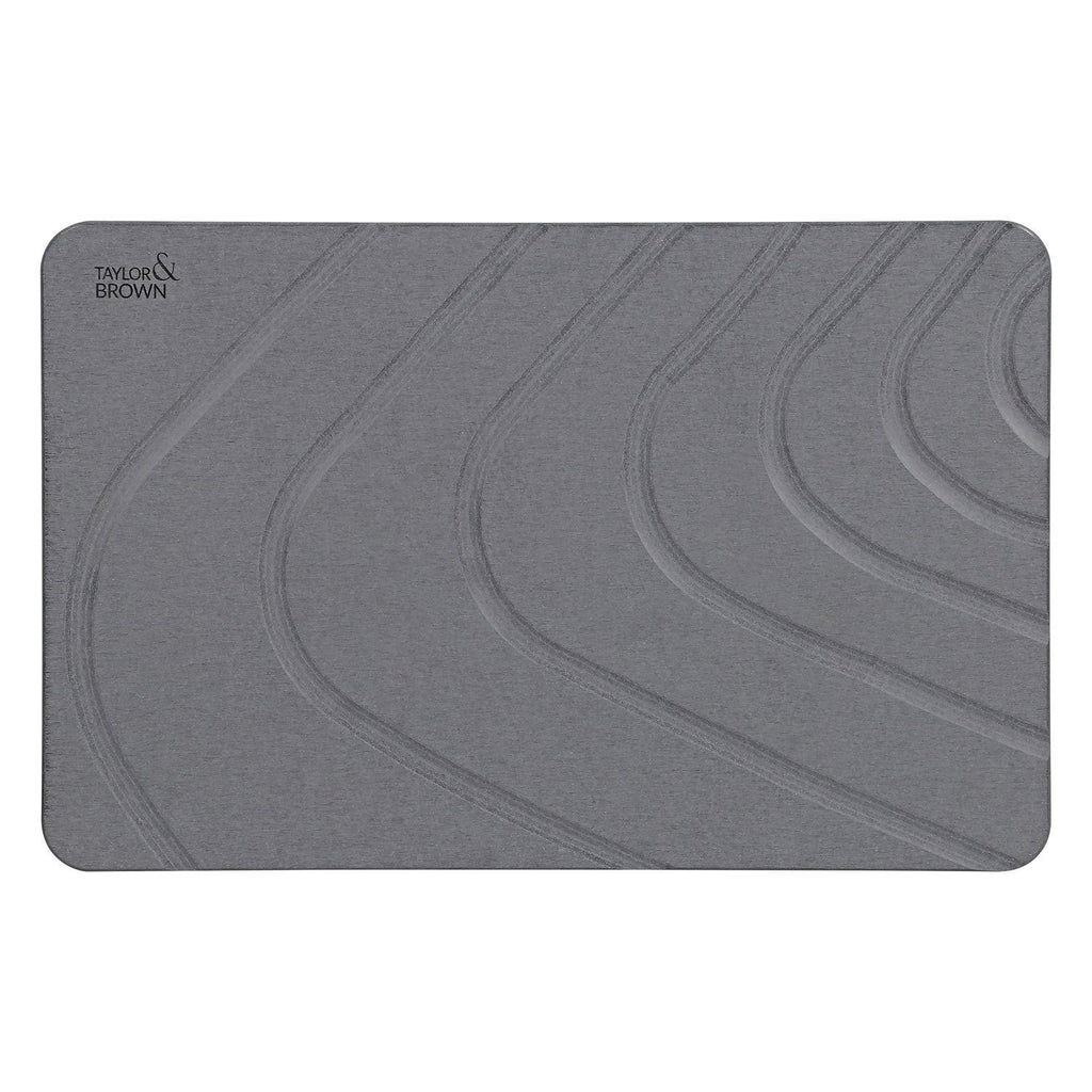 Taylor & Brown Stone Bath Mat Diatomaceous Earth Bathroom Shower Non-Slip Super Absorbent Quick Dry Floor Kitchen Natural Easy to Clean 60x39cm - image 2