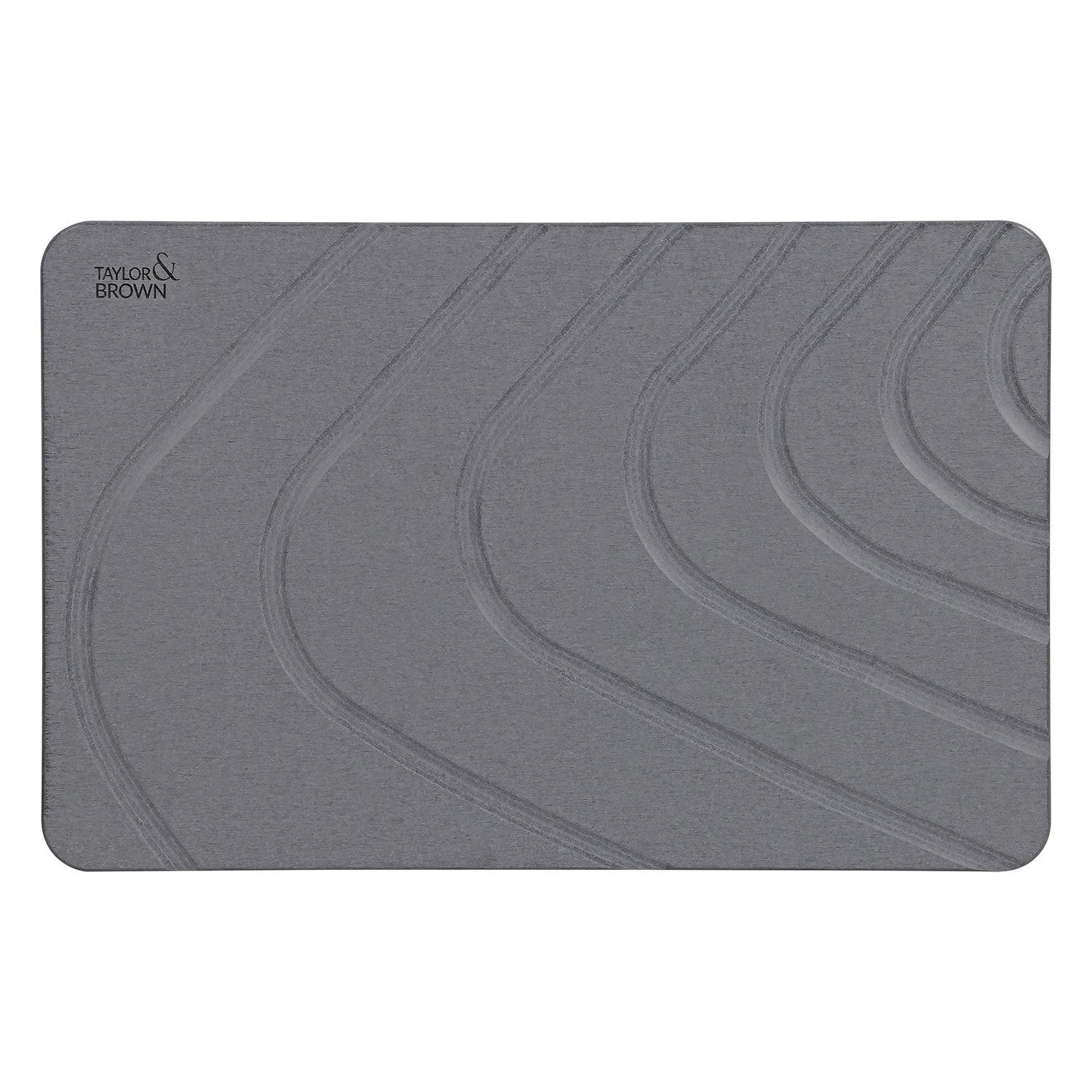 Taylor & Brown Stone Bath Mat Diatomaceous Earth Bathroom Shower Non-Slip Super Absorbent Quick Dry Floor Kitchen Natural Easy to Clean 60x39cm - image 2