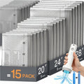 15 pack travel vacuum compression bags with free blue manual hand pump