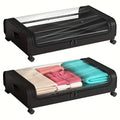 Under Bed Storage Box with Lid - Space-Saving Organizer for Clothes, Shoes, And Accessories, Flip-Top Design, Suitable for Home Or Dorm Use, Trunks with Zipper And Observation Window Suitable for Storing Clothes, Bedding, Blankets Decorating Home - image 1