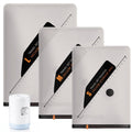 Sealed vacuum bag protecting clothes from damp, dust and moths