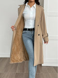 Fit reference for the women's khaki trench coat in UK sizes 8 to 18