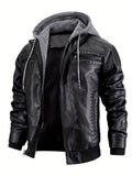 Polyester lining detail inside the men's bomber biker jacket