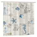 Nautical shower curtain size guide for UK bathrooms