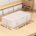 Large underbed storage box 80x47x18cm holding bedding
