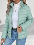 Fit reference for the women's cropped quilted jacket in UK sizes 6 to 12