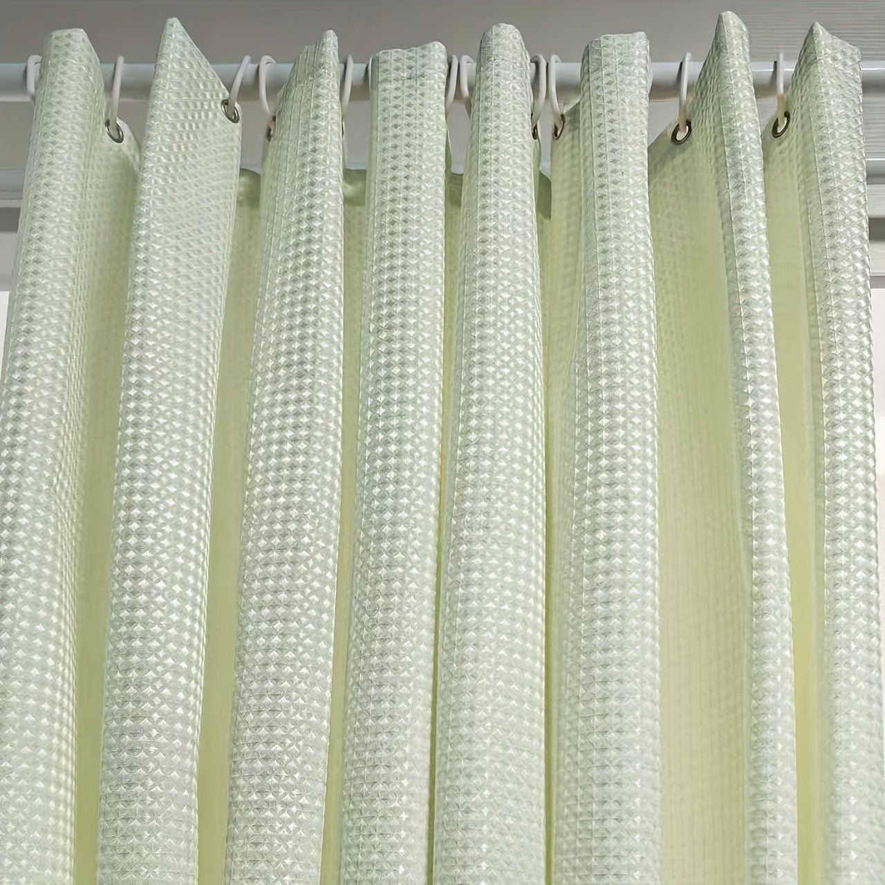 Thickened waffle weave curtain fabric detail neutral tone