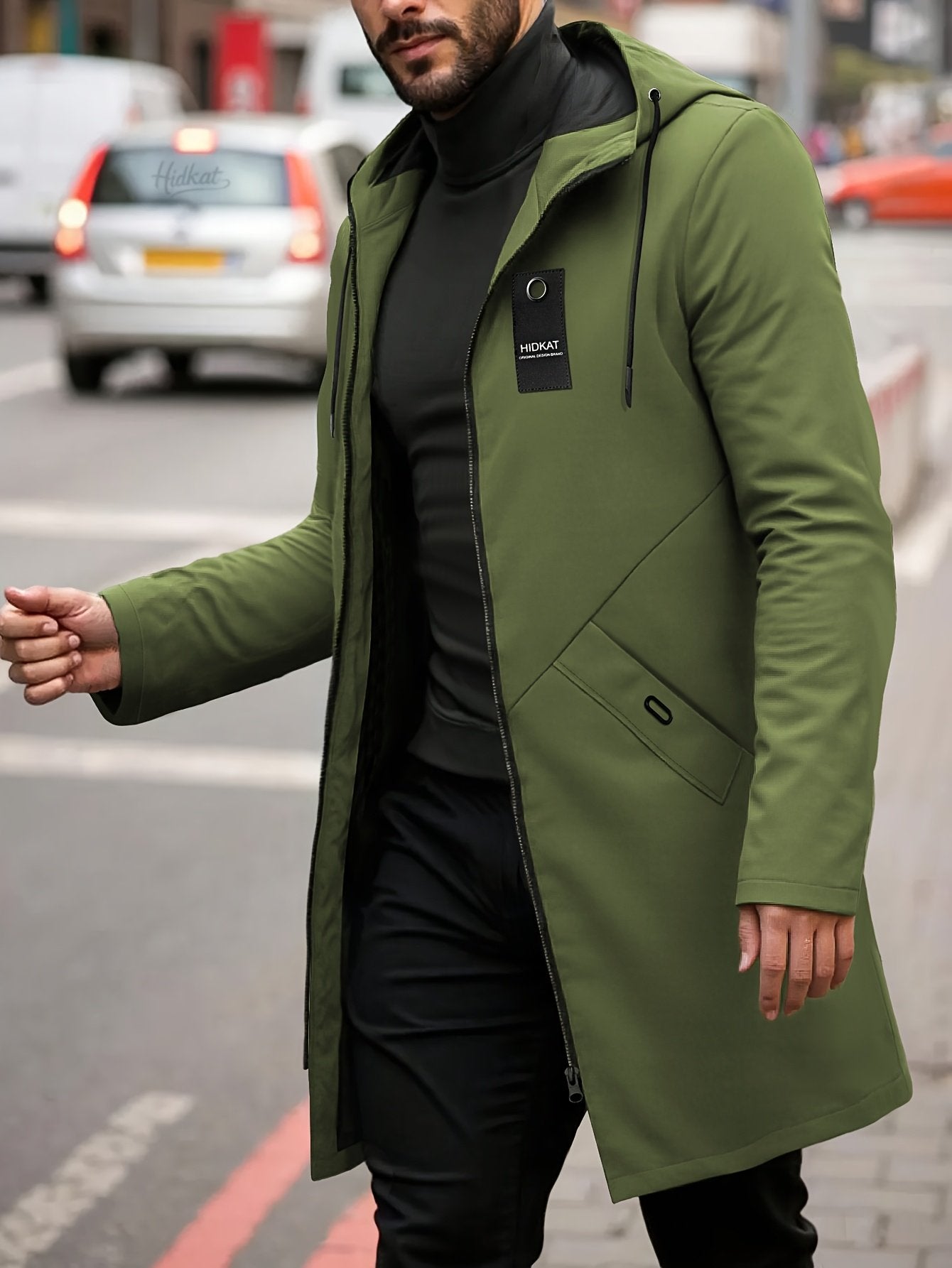 Fit reference for the men's hooded windbreaker in UK sizes 32 to 48