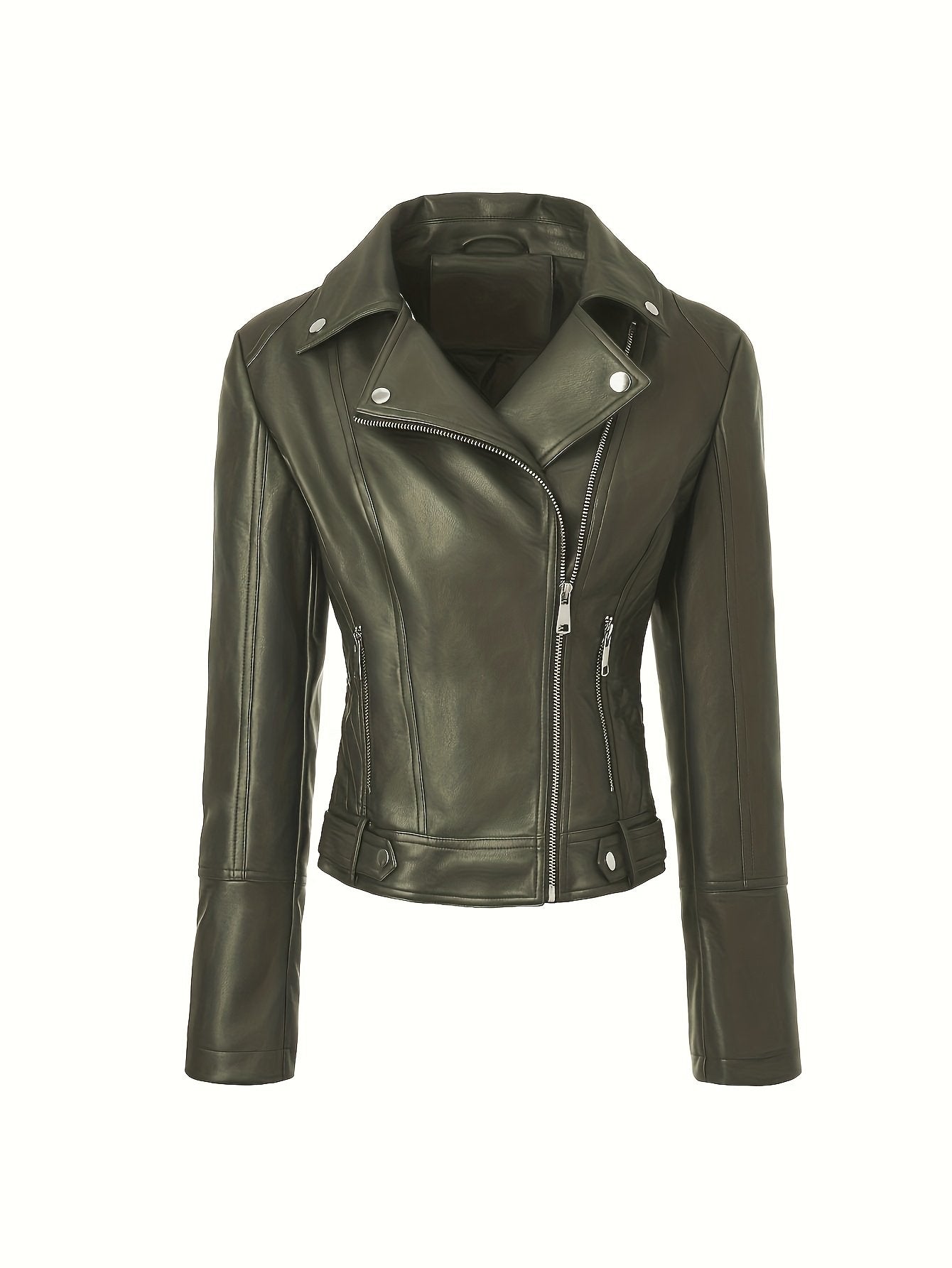 Fit reference for the women's moto jacket in UK sizes 8 to 18