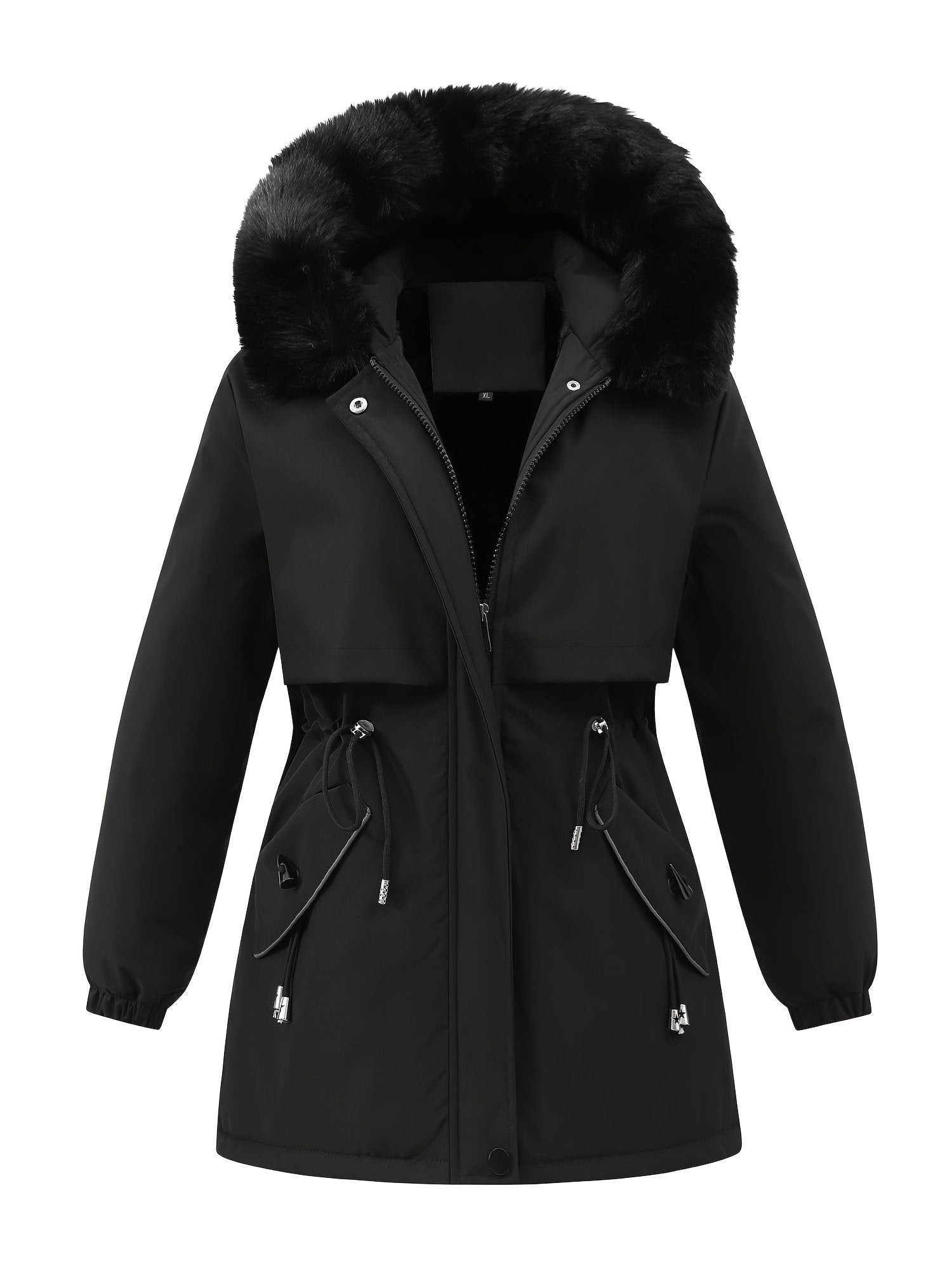 Fit reference for the women's puffer jacket in UK sizes 8 to 18