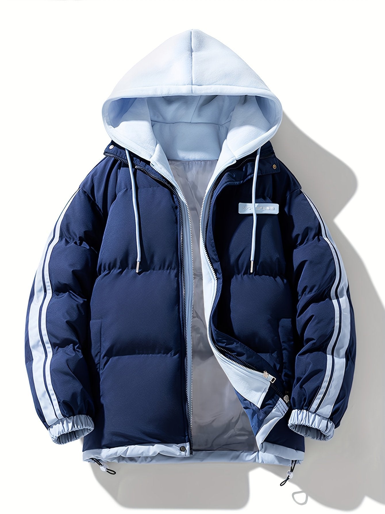 Hood and pocket detail on the women's plus size ski jacket