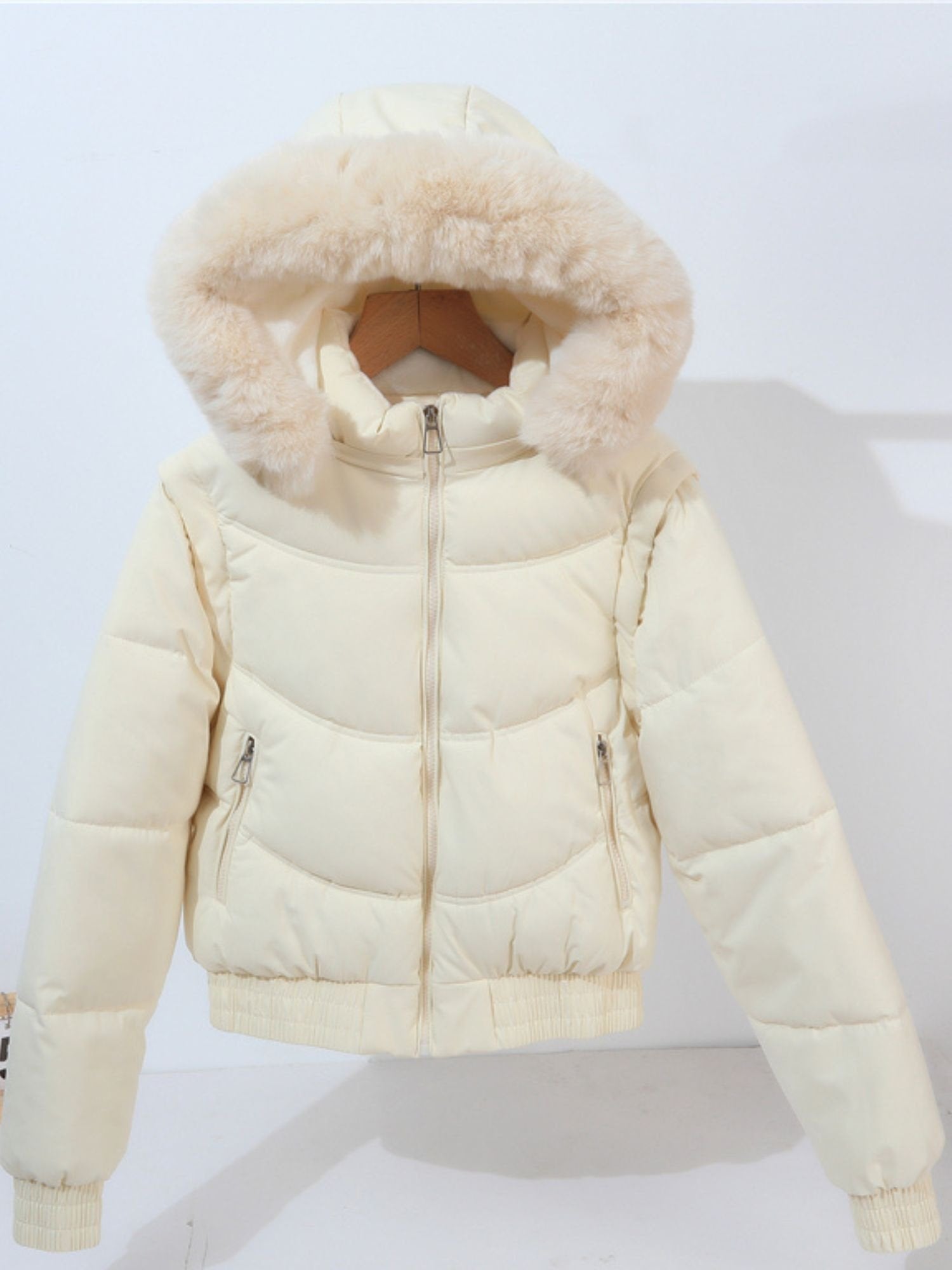 Fit reference for the women's padded coat in UK sizes 6 to 14