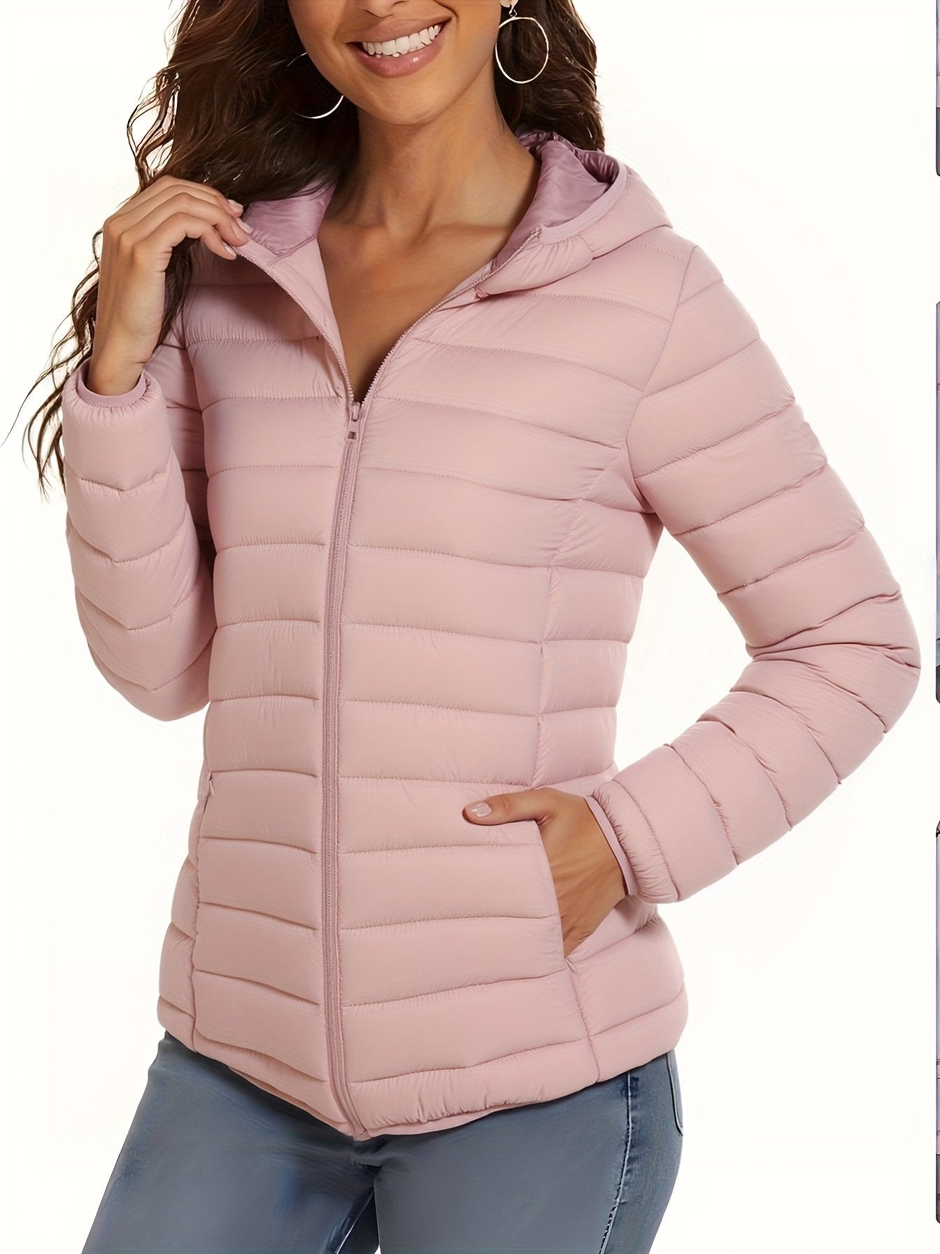 Retractable cuff detail on the women's lightweight jacket